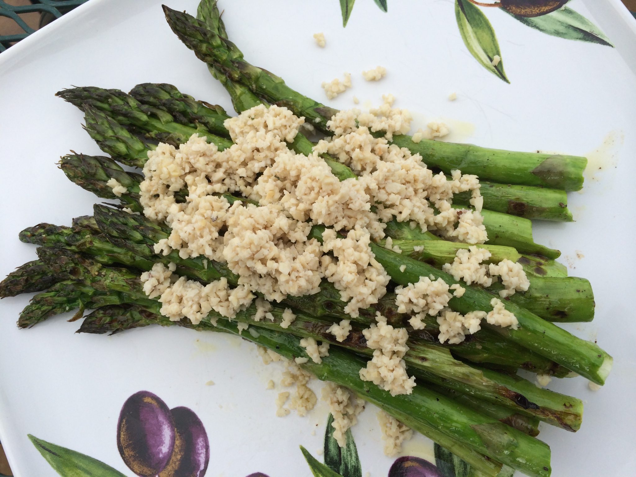 Grilled Asparagus with Cashew “Feta” Cheese