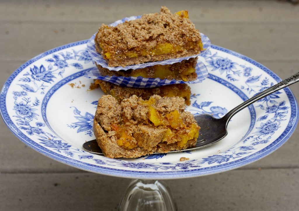 Peach Crumble Bars