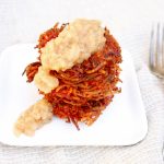 Root Vegetable Latkes with Apple Pear Sauce