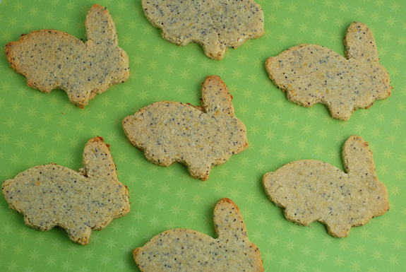 Lemon Poppy Seed Bunny Cookies