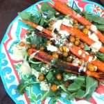 Roasted Carrot and Chickpea Arugula Salad from the Conscious Cleanse.