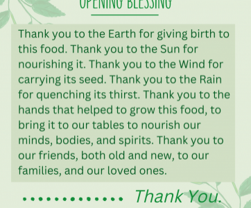 Our Thanksgiving Blessing