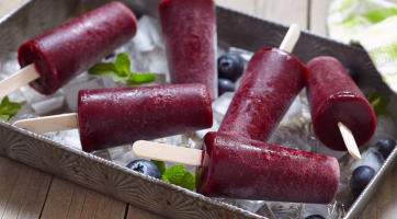 Blueberry Kombucha Pops