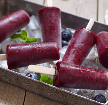 Blueberry Kombucha Pops