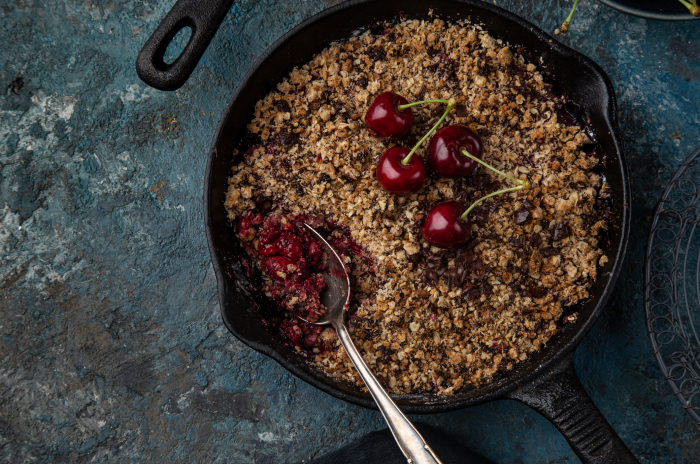 Image for Chocolate Cherry Skillet Crumble