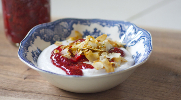 Dairy Free Coconut “Yogurt” and Berry Vanilla Chia Jam