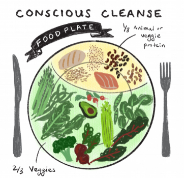 Conscious Cleanse Food Plate