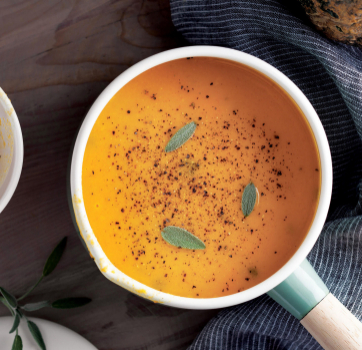 Creamy Pumpkin Sage Soup