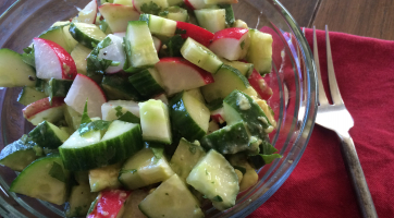 Cucumber Radish Salad