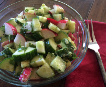 Cucumber Radish Salad