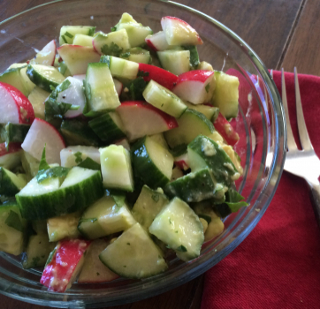 Cucumber Radish Salad
