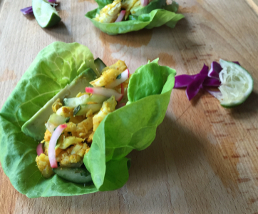 Zesty Lime Fish Tacos with Cucumber Radish Salsa