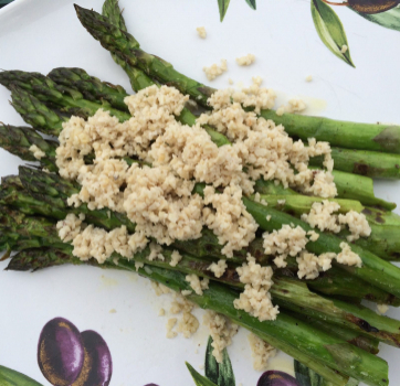 Grilled Asparagus with Cashew “Feta” Cheese