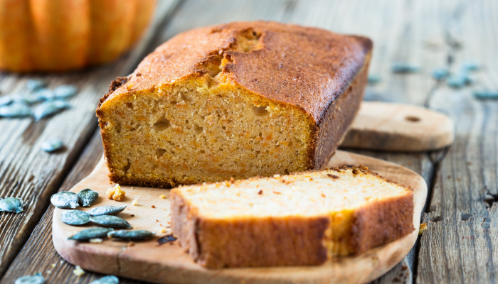 Vegan keto pumpkin bread image resized