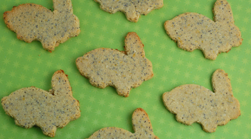 Lemon Poppy Seed Bunny Cookies