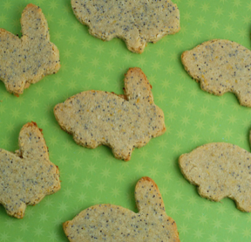 Lemon Poppy Seed Bunny Cookies