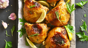 Lemony Roasted Chicken