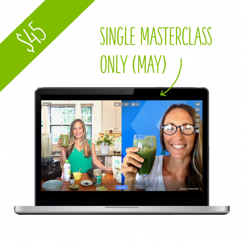 $45 - Single Masterclass only (May) Image of Jo and Jules in a previous class on Zoom