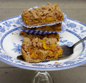 Peach Crumble Bars