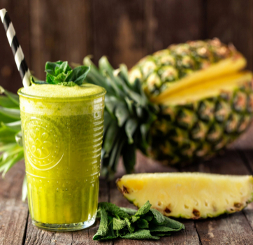 Pineapple Mint Green Smoothie