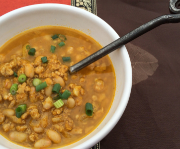 Pumpkin Turkey Crockpot Chili