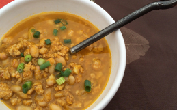 Pumpkin Turkey Crockpot Chili