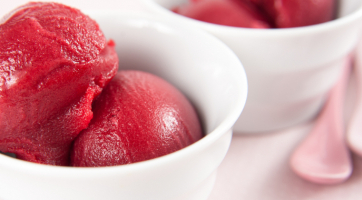 Raspberry Basil Gelato