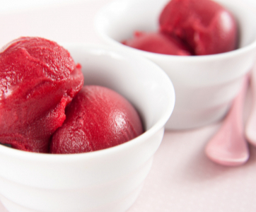 Raspberry Basil Gelato