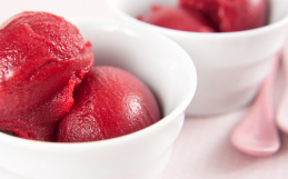 Raspberry Basil Gelato
