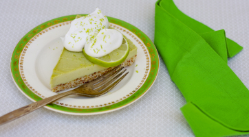 Raw Key Lime Vanilla Bean Tart