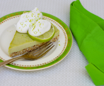 Raw Key Lime Vanilla Bean Tart