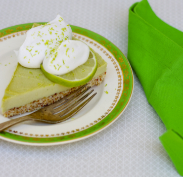 Raw Key Lime Vanilla Bean Tart