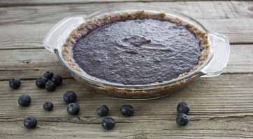 Raw Blueberry Pie