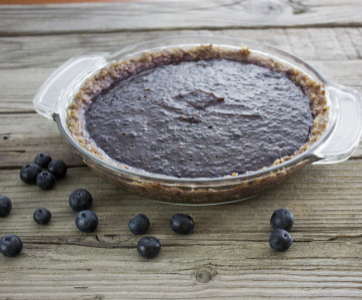 Raw Blueberry Pie