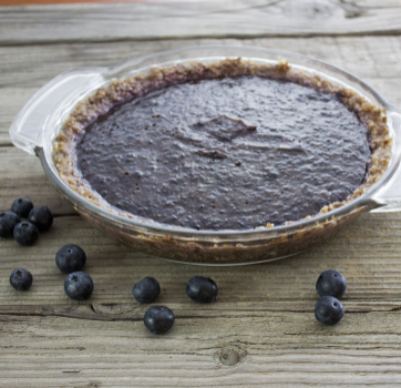 Raw Blueberry Pie