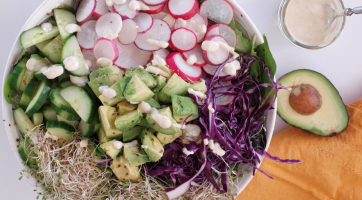 Salad of Abundance with Sunflower Vinaigrette