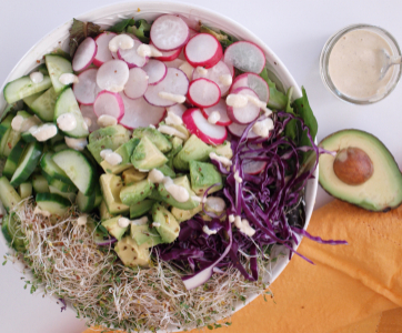 Salad of Abundance with Sunflower Vinaigrette