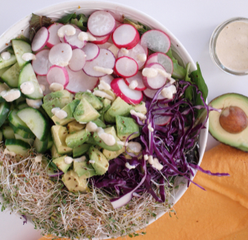 Salad of Abundance with Sunflower Vinaigrette