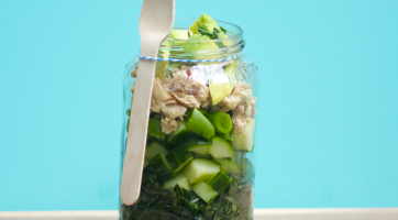 Wild Salmon Mason Jar Salad