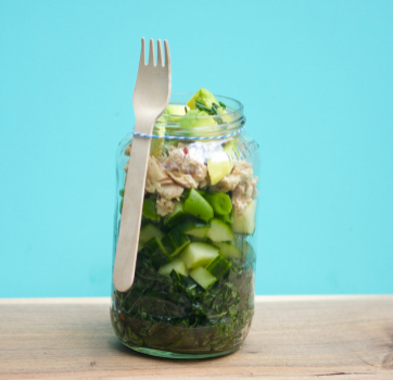 Wild Salmon Mason Jar Salad