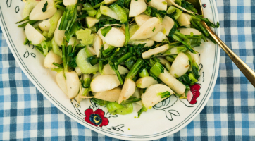 Sautéed Japanese Hakurei Turnips with Bok Choy