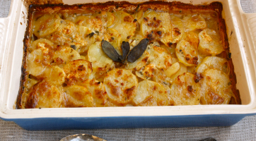 Goat Cheese & Sage Scalloped Potatoes (+ more Thanksgiving recipes!)