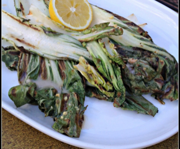 Sesame Ginger Grilled Bok Choy