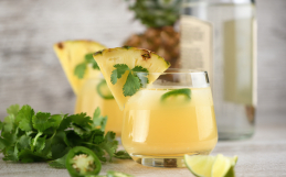 Jalapeño Cilantro Mezcal Margarita