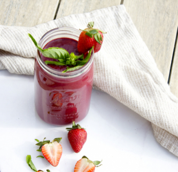 Strawberry Basil Smoothie