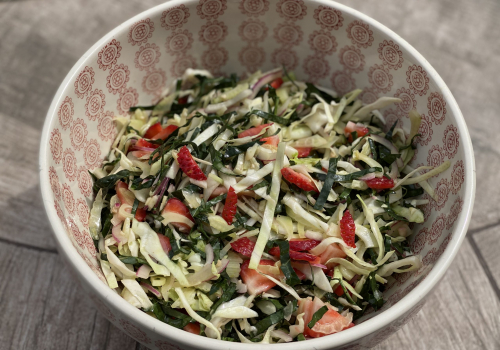 Strawberry Fennel Kale Salad