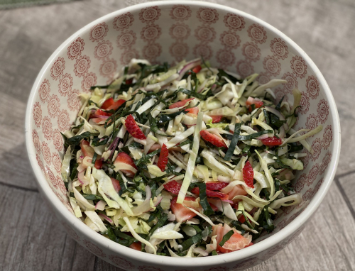 Strawberry Fennel Kale Salad