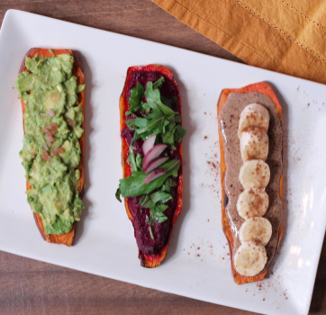 Sweet Potato Toast – 3 ways