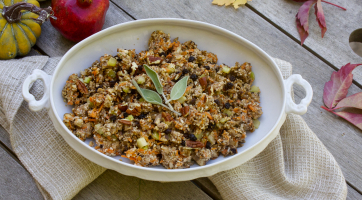 Raw Pecan Mushroom Stuffing