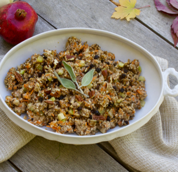 Raw Pecan Mushroom Stuffing